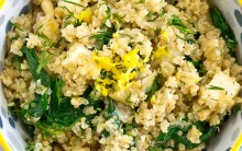 Risoto de Quinoa e Espinafre na Dieta – Receita e Consumir