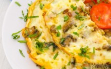 Omelete de Cogumelos  Para o Jantar  – Como Consumir e Receita