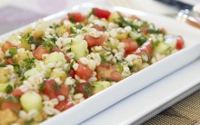 Salada de Cevada com Pepino e Hortelã – Consumir e Receita