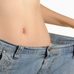 Women and jeans of the greater size
